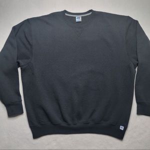 Mens Russell xxl crewneck Y2K plain black